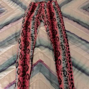bright printed leggings